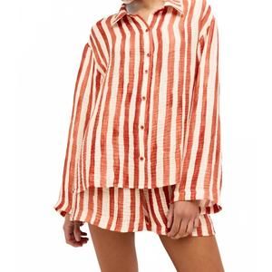 NEW MARIE OLIVER nico beach shirt in tierra